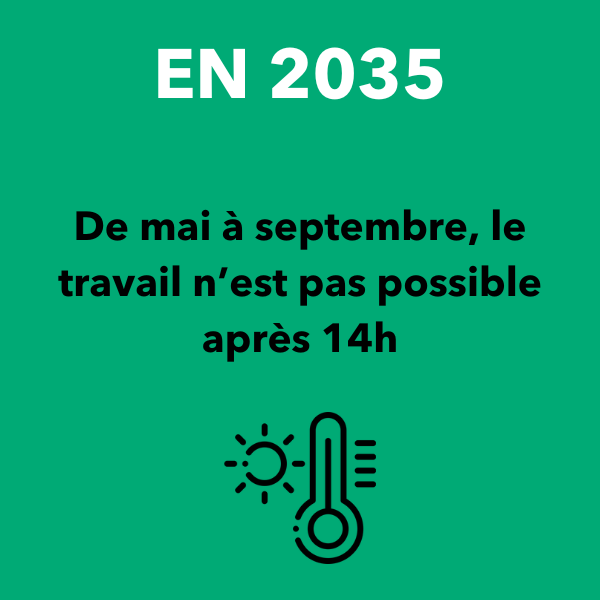 de mai à septembre le travail n'est pas possible après 14h