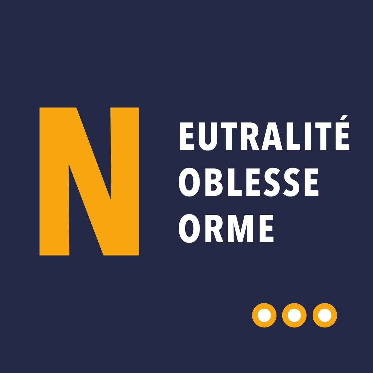 Image neutralité, noblesse, norme