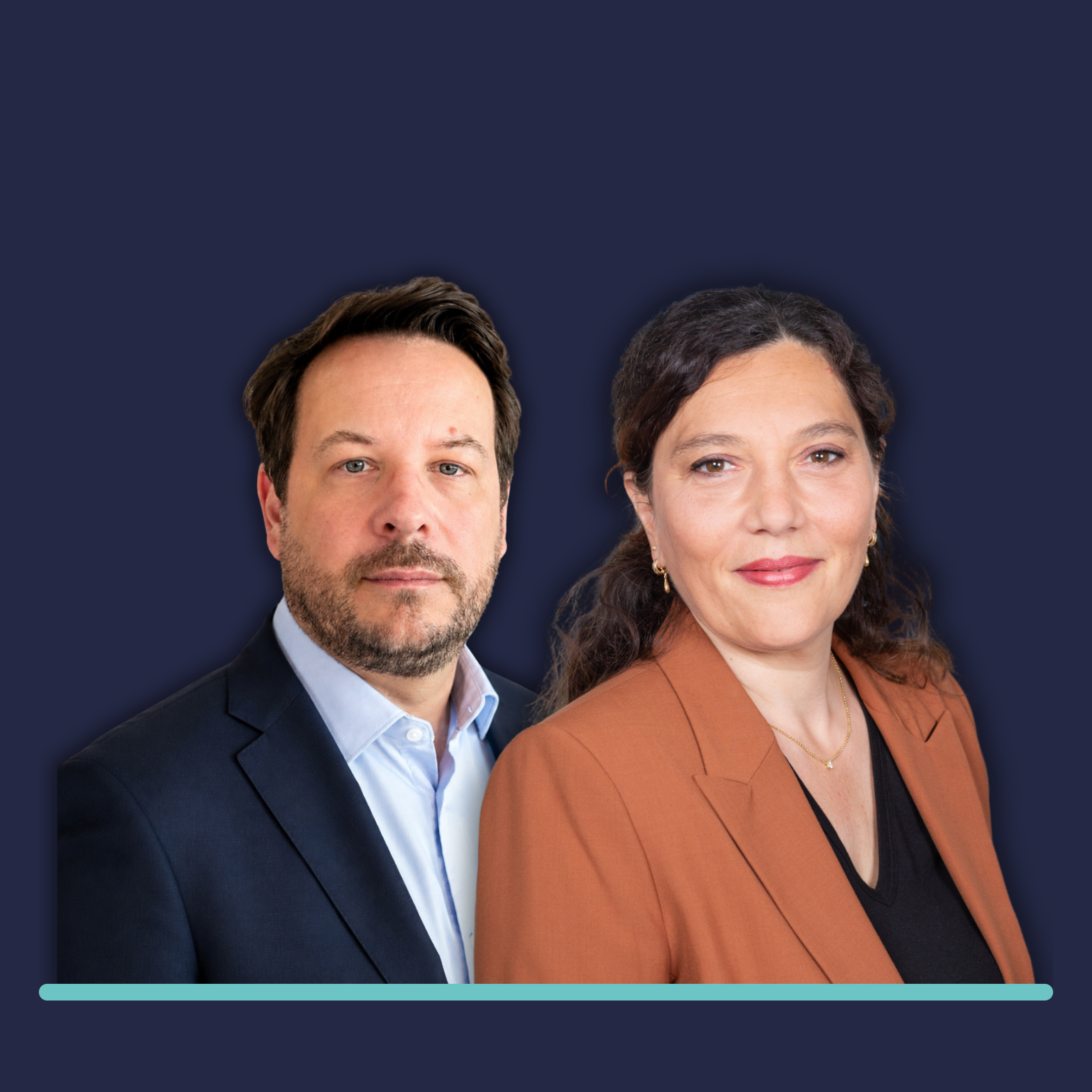 Portraits de Julien Jourdes et Delphine Pouponneau