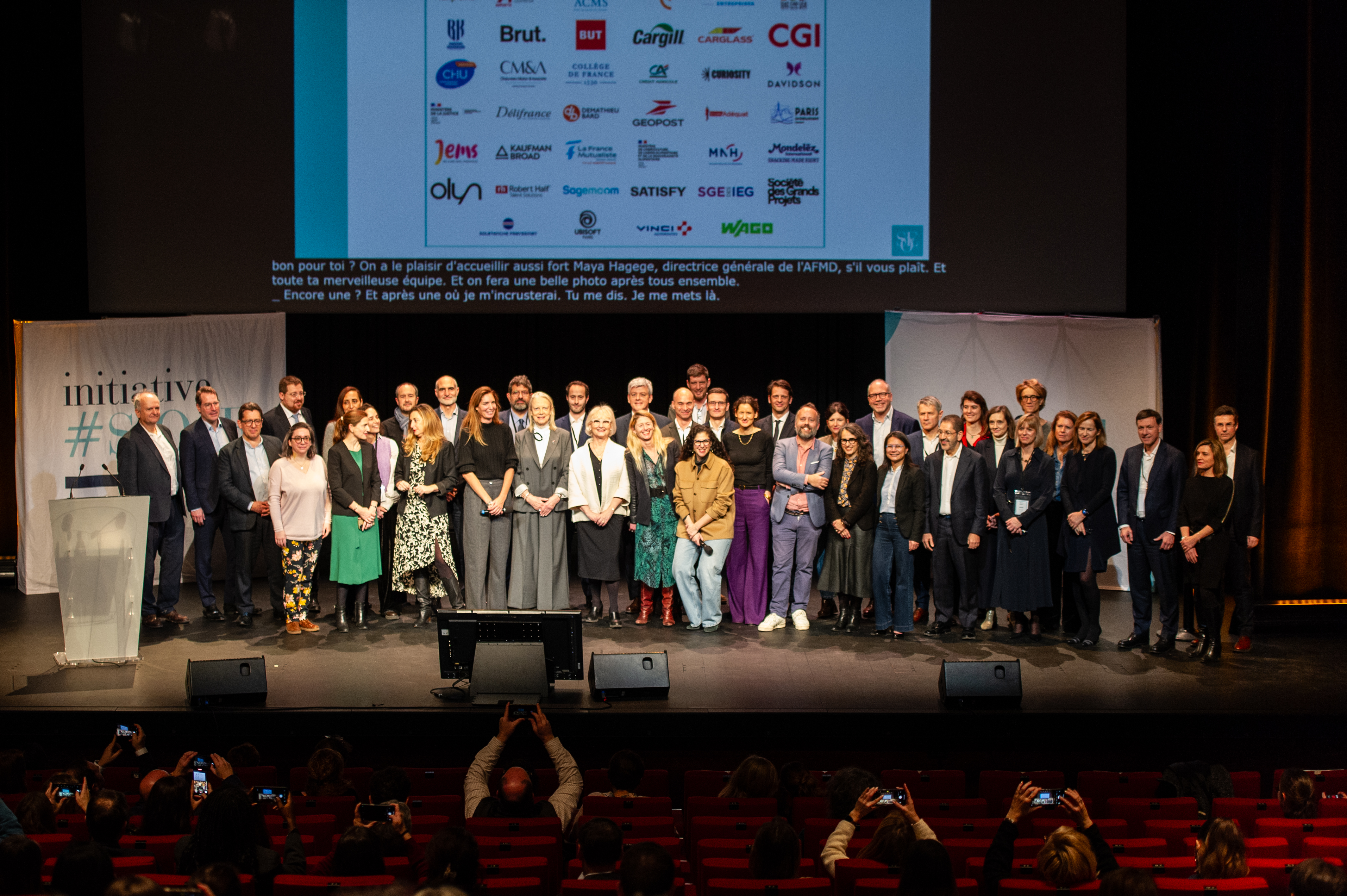 Photo des représentant·es des nouvelles organisations présent·es sur place