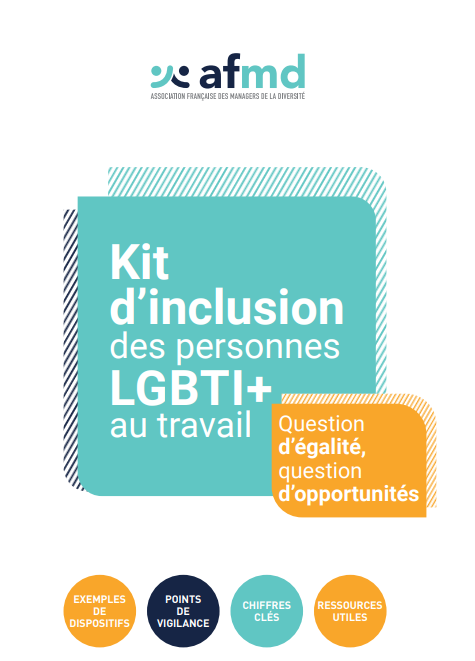 Couverture du kit d'inclusion des personnes LGBTI+ au travail